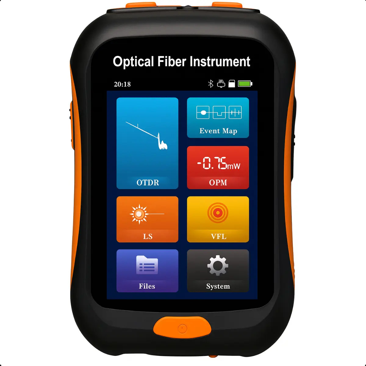Mini Otdr Touch Medidor Ftth Fibra Ativa Optica 80km