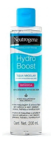 Agua Micelar Neutrogena 200ml Hydro Boost Bifásica