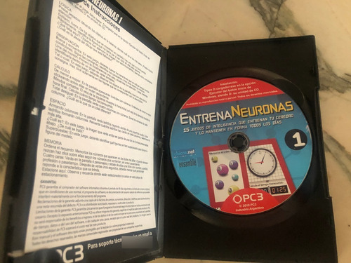 Juego Pc Cd Rom Entrenando Neuronas 15 Juegos Impecable (Usado)