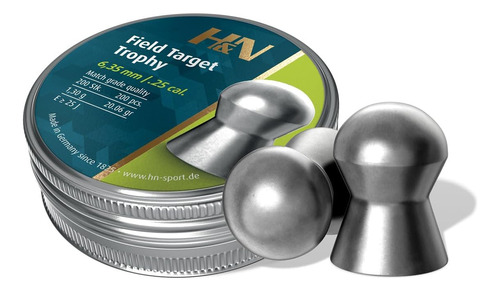 H&n Sport Field Target Trophy Air Pellets .25 Cal.  Granos, 