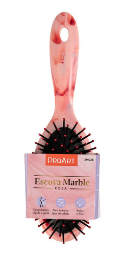 Proart Escova Oval Marble Rosa