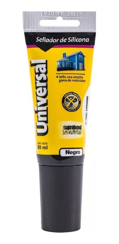 Sellador Silicona Universal Suprabond Negro 60ml