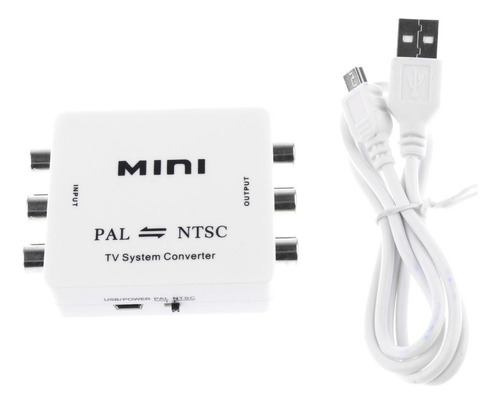 Mini Sistema De Tv Pal / Ntsc Convertir Compuesta Adaptador