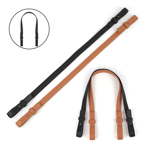 6 Bolso De Cuero Pu Asas Bolso De Hombro De Bricolaje