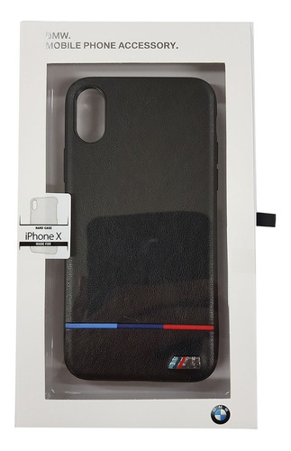iPhone X Funda Bmw Tricolor Hard Case Color Negro