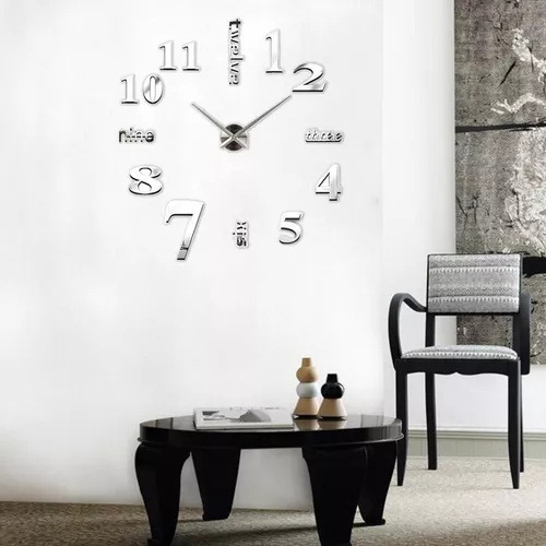 Wh Nuevo Reloj Pared 3d Moderno Diy Con Pegatinas Pared