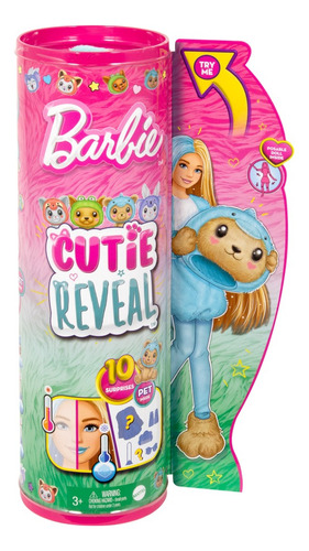 Barbie Cutie Reveal Muñeca Osito Disfrazado De Delfín