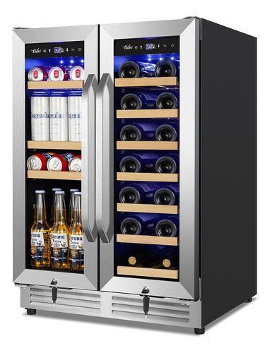 Refrigerador De Vinos Y Bebidas Con Puerta De Vidrio Velivi