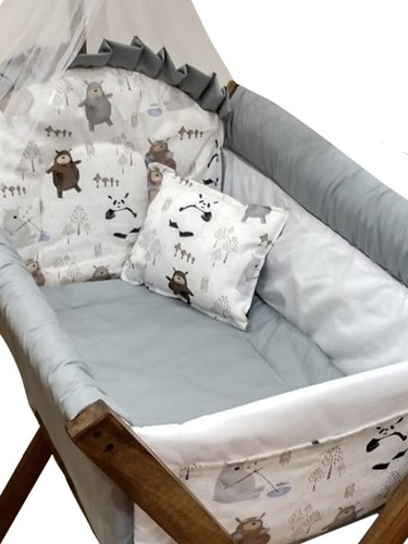 Imagen 9 de 10 de Catre Cuna Incluye Tul, Sábana Y Almohadón Decorativo!!!!