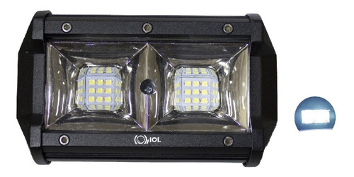 Imagen 1 de 4 de I O L 2 Barra Mini Faro 18 Hiper Led 5 Pulgada Dually Blanco