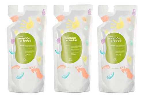 Repuesto Shampoo Mama Y Bebe X3ud 200ml Natura Vegano