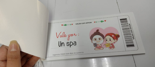 Cupones De Pareja: Talón De Vales Canjeables