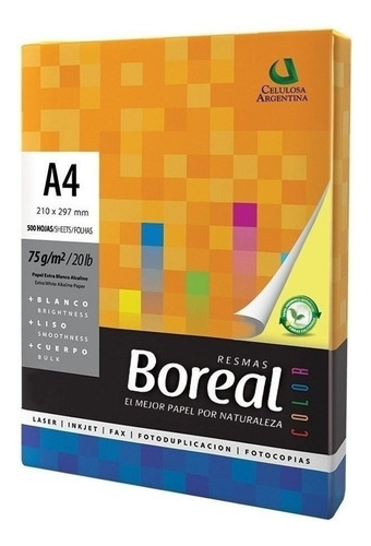 Papel Verde A4 Boreal 75gr