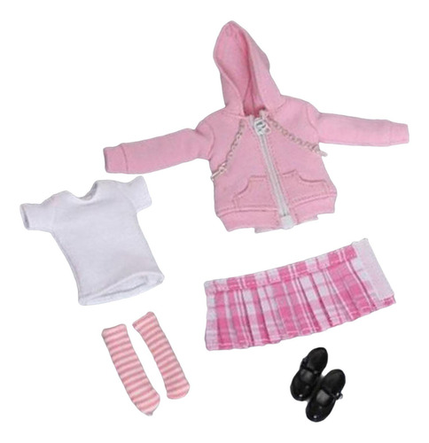 Kits De Uniforme De Muñeca, Conjunto De Ropa De Abrigo Rosa