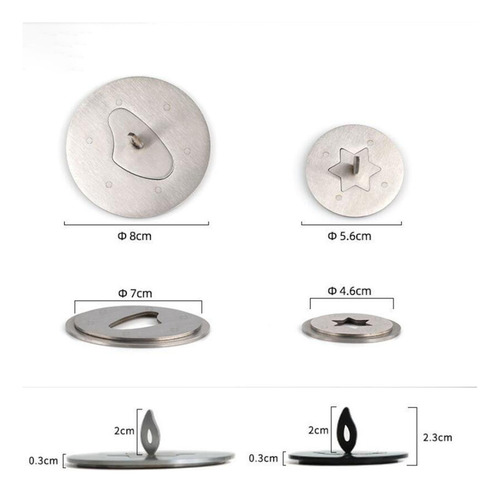 2 Tapas Para Velas, Fundas Para Tarros De Velas, Fundas L