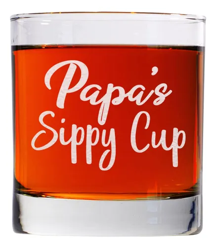 comprar Carvelita Papas Sippy Cup - Papa Whisky Glass - 11 Oz Grabad