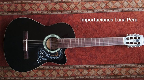 Guitarras Acusticas Madera Cedro Con Pino Color Azul 