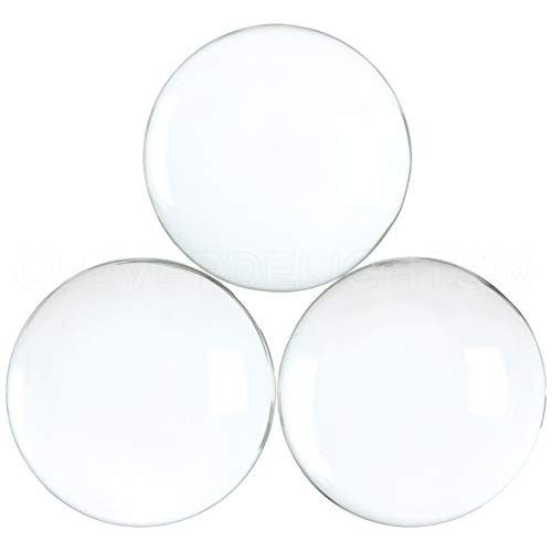 2.5  Round Glass Cabochons 2 Pack - B01ngtvanj