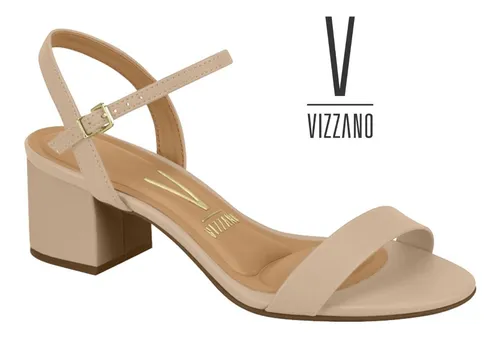 Sandalia vizzano hotsell salto grosso baixo