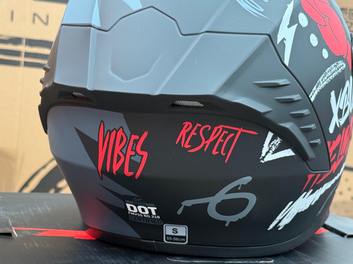 Casco Original Xbull Edicion Especial Vibes Rojo Certificado