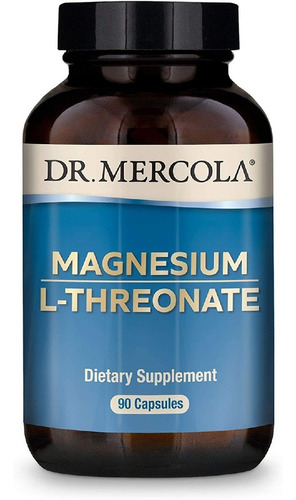 L-treonato De Magnesio 2000 Mg Dr. Mercola 90 Capsulas