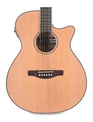 Guitarra Electroacústica Ibanez AEG8E para diestros natural brillante