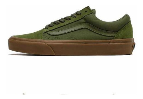 Tenis Vans Old Skool Verde Militar | Mercado Libre