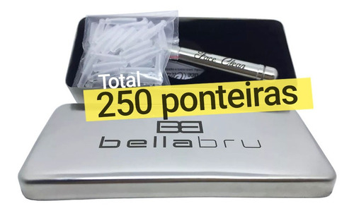 Caneta Face Clean Para Limpeza Pele Sem Dor C/ 250 Ponteiras