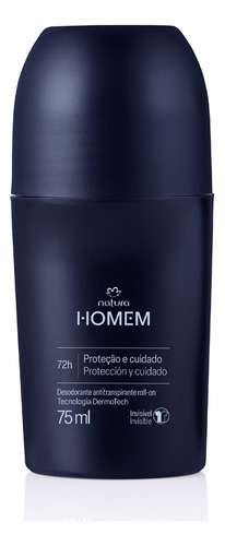 Sem Perfume Natura Homem Desodorante Antitransp Roll-on 75ml