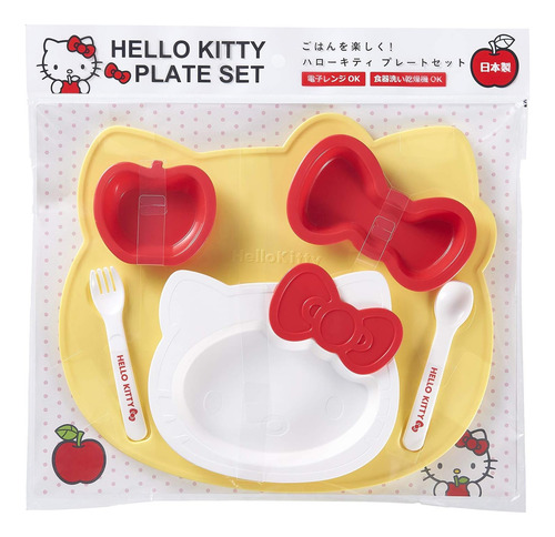 Osk Sanrio Hello Kitty Kids Plate And Curlery Set Kp-18
