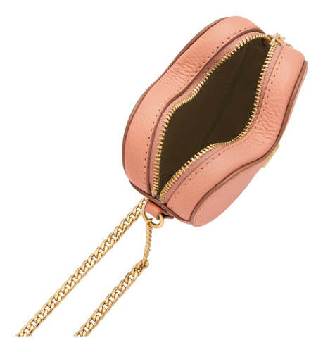 Minicartera Mujer Vday De Piel Rosa Fossil