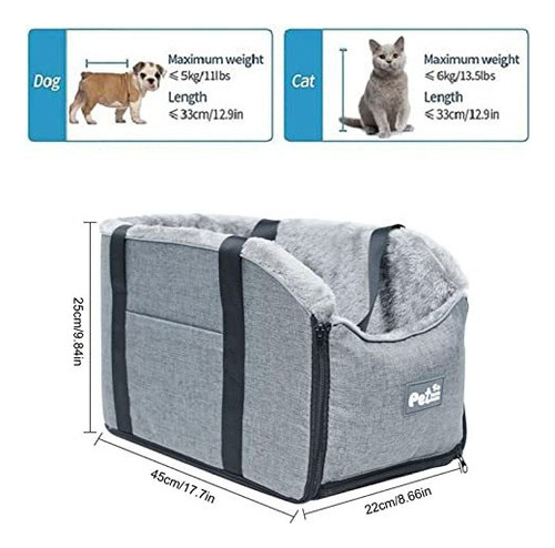 . Asiento De Coche Para Perros, Asiento Elevador Para