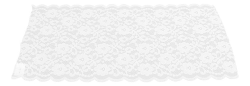 Tela De Encaje Blanco De 7.87 Pulgadas De Ancho, 10 Yardas D