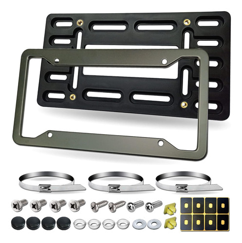 Kit Montaje Placa Delantera - Soporte Universal 2 Agujeros N