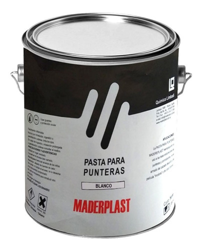 Pasta Para Punteras Color Blanco Maderplast P/calzado 1litro