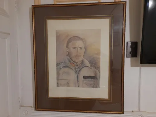 Cuadro Dibujo General Pinochet Enmarcado (Usado)