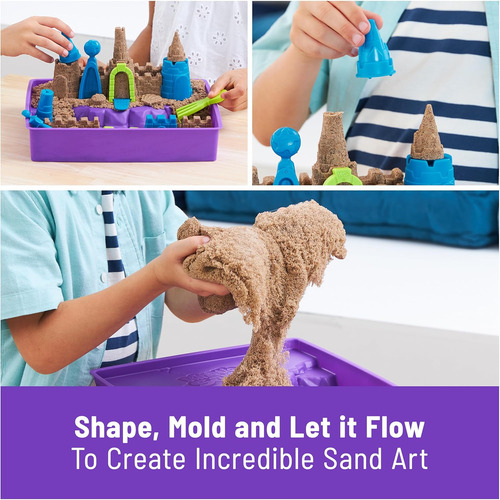 Kinetic Sand, Castillo De Playa De Lujo Con 1,5 Kg De Are...