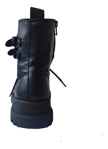 Bota De Couro Preto E Zipper. Como Novo E Sem Detalhes, T30 (Usado)