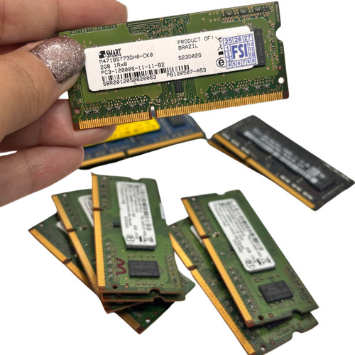 Pack Com 11 Memorias Ram 2gb Pc3 12800s - Marcas Variadas (Usado)