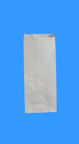 Saco / Bolsa Papel Kraft Blanco 1/8 40gr (100 Unidades)