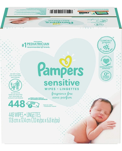 Pampers Sensitive Wipes Caja Toallitas Húmedas