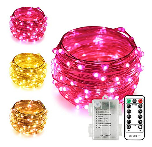 Batería De Doble Color Erchen Operated Led String Qhvrt