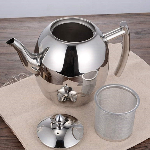 Tetera De Acero Inoxidable De 2 Litros Con Colador De Té Tet