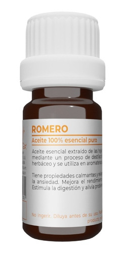 Aceite Esencial De Romero - mL a $2900