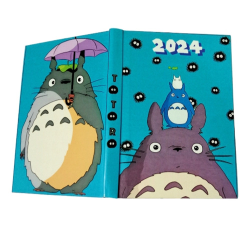 Agenda 2024 De Mi Vecino Totoro, Pasta Dura Y Hoja Por Día 