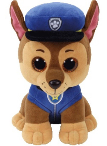 Paw Patrol Chase Peluche Clásico 23cm Marca Ty 