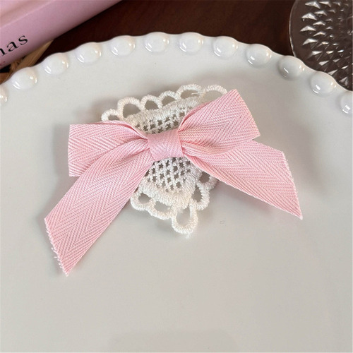 . Pinza For El Pelo Con Forma De Lazo Y Corazón De