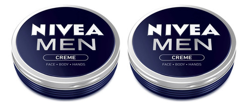 2 X Nivea Men Creme Creme Crema Facial Y Corporal Hidratant.