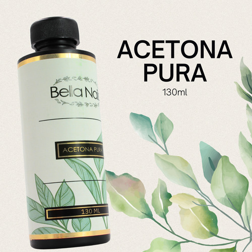 Kit Acetona Pura Para Uñas 5 Piezas Bella Nails 260mL