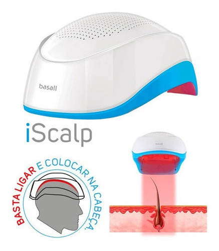 iScalp Capacete Laser Fotobioestimulação Capilar Para Queda De Cabelo Basall